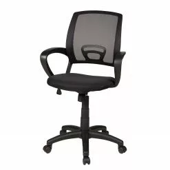 Duo Collection Bürodrehstuhl Tom - Netzstoff / Nylon - Schwarz - Schwarz