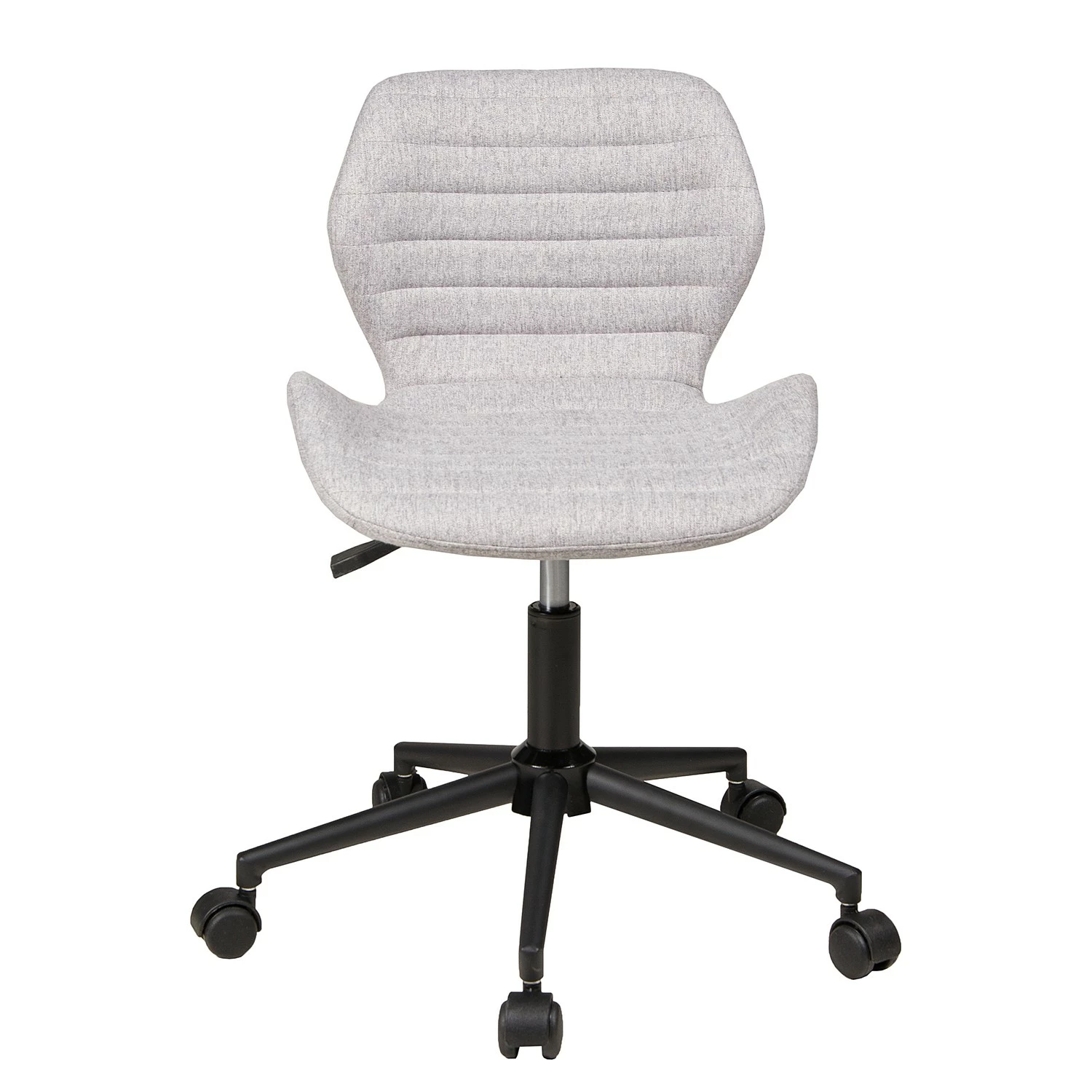 Duo Collection Bürodrehstuhl Marie II - Webstoff / Stahl - Hellgrau / Schwarz 4 Duo Collection Bürodrehstuhl Marie II - Webstoff / Stahl - Hellgrau / Schwarz – Bild 2