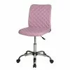 Duo Collection Bürodrehstuhl Milo II - Webstoff / Stahl - Rosa / Chrom