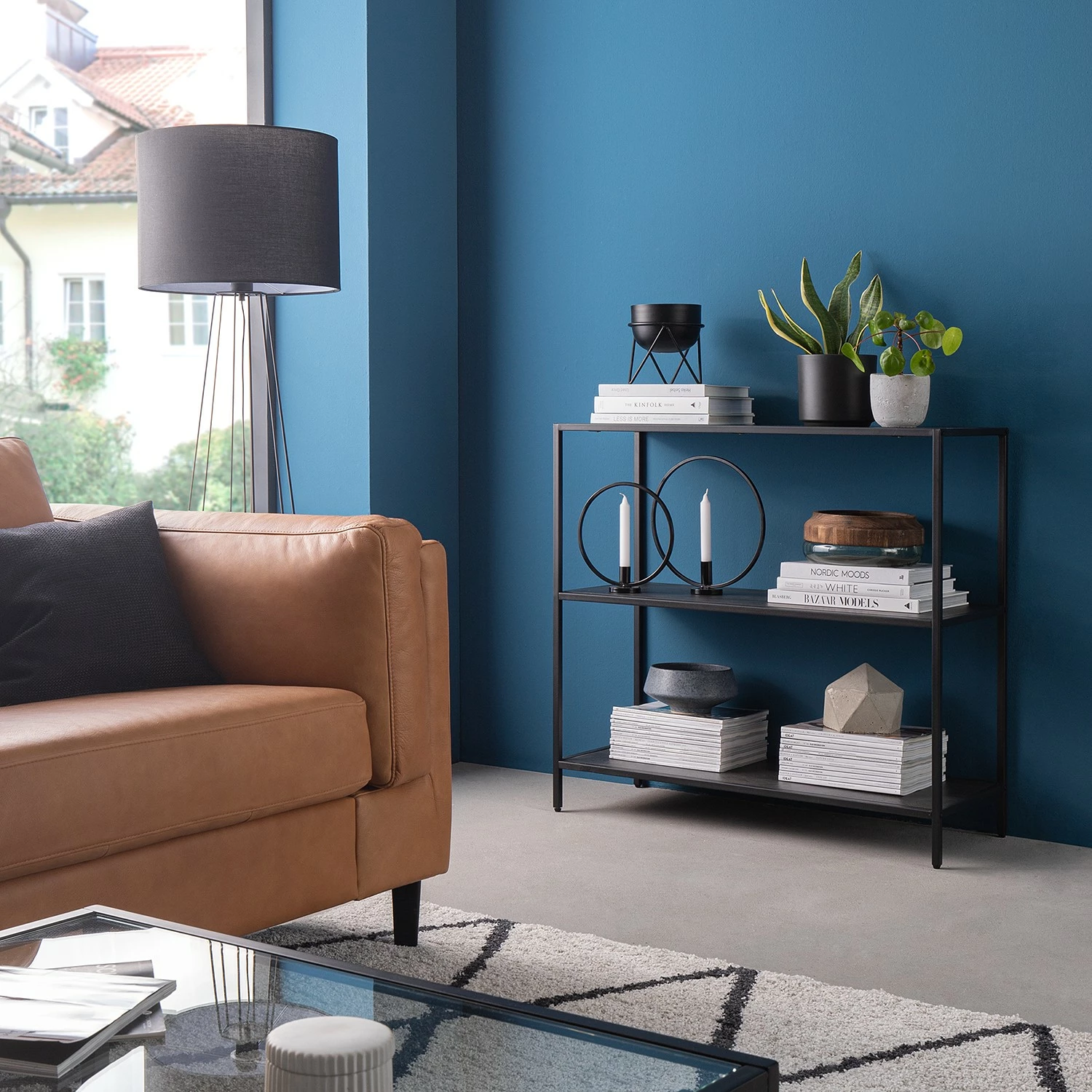 Fredriks Regal Meon I - Eiche Grau Dekor 4 Fredriks Regal Meon I - Eiche Grau Dekor – Bild 2