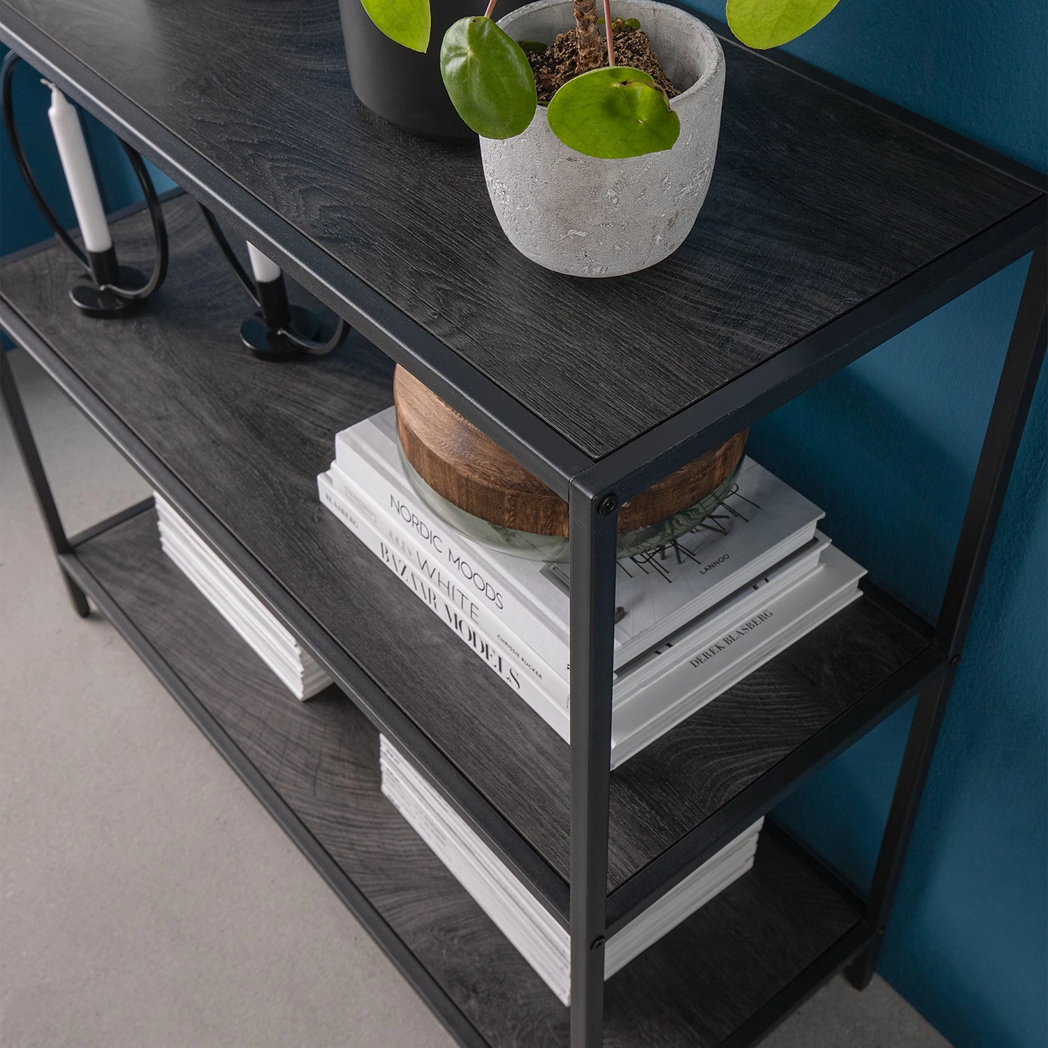 Fredriks Regal Meon I - Eiche Grau Dekor 11 Fredriks Regal Meon I - Eiche Grau Dekor – Bild 9