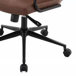 Ars manufacti Bürostuhl Byram - Microfaser / Metall - Vintage Braun / Matt Schwarz -Büromöbel Verkäufe 1000201105 200206 10591300012 DETAILS P000000001000201105