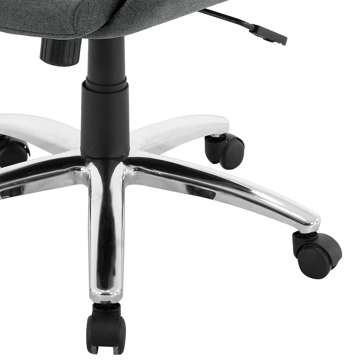 Fredriks Bürostuhl Hensol - Microfaser & Kunstleder - Grau / Chrom 6 Fredriks Bürostuhl Hensol - Microfaser & Kunstleder - Grau / Chrom – Bild 4