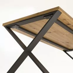 Norrwood Esstisch Bostic - Artisaneiche Dekor / Anthrazit -Büromöbel Verkäufe 1000202373 200206 13003900010 DETAILS P000000001000202373