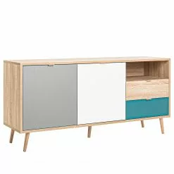 Norrwood Sideboard Bibury I - Mehrfarbig / Eiche Sonoma Dekor