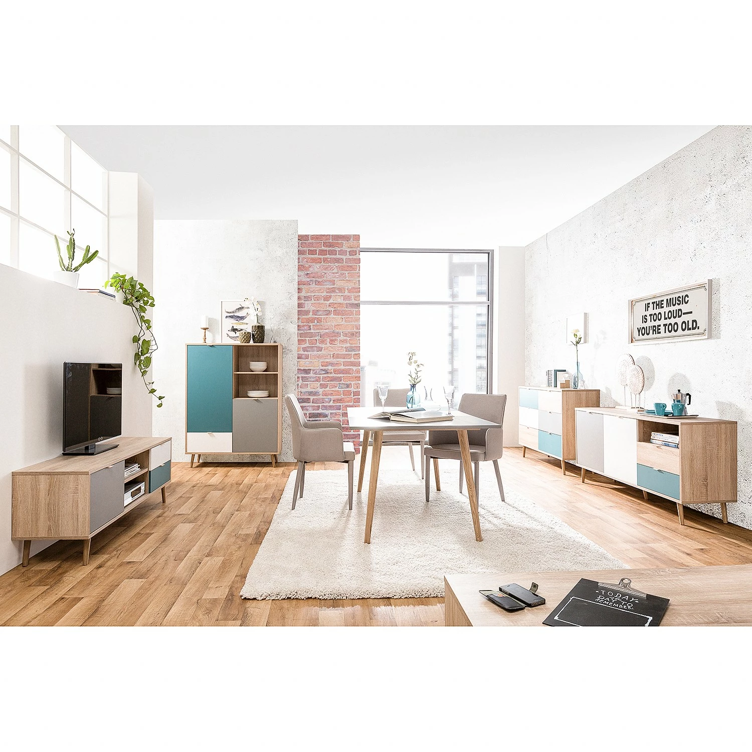 Norrwood Sideboard Bibury II - Mehrfarbig / Eiche Sonoma Dekor 8 Norrwood Sideboard Bibury II - Mehrfarbig / Eiche Sonoma Dekor – Bild 6