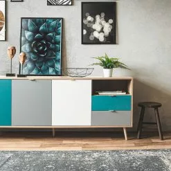 Norrwood Sideboard Bibury II - Mehrfarbig / Eiche Sonoma Dekor 30 Norrwood Sideboard Bibury II - Mehrfarbig / Eiche Sonoma Dekor -Büromöbel Verkäufe 1000202461 200124 09542900170 DETAILS P000000001000202461