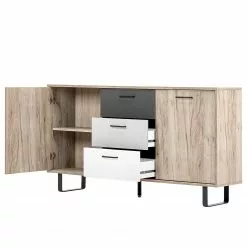 Norrwood Sideboard Brookton - Mehrfarbig / Eiche Dekor -Büromöbel Verkäufe 1000202465 200124 09544000223 DETAILS P000000001000202465