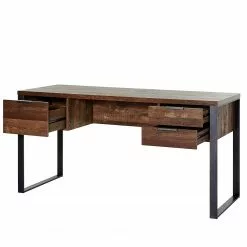 Jahnke Schreibtisch Loop - Stahl - Anthrazit - Vintage Eiche Dekor -Büromöbel Verkäufe 1000204356 200218 08151900050 DETAILS P000000001000204356