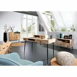 Ars manufacti Schreibtisch Luka - Mango massiv / Metall - Mango / Schwarz -Büromöbel Verkäufe 1000205499 220316 020 MOOD DETAILS P000000001000205499 mood