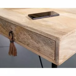 Ars manufacti Schreibtisch Luka - Mango massiv / Metall - Mango / Schwarz -Büromöbel Verkäufe 1000205499 220316 030 DETAILS P000000001000205499