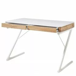 Furnitive Schreibtisch Tarvin II - Matt Weiß / Eiche Dekor -Büromöbel Verkäufe 1000205566 200324 06093900025 DETAILS P000000001000205566