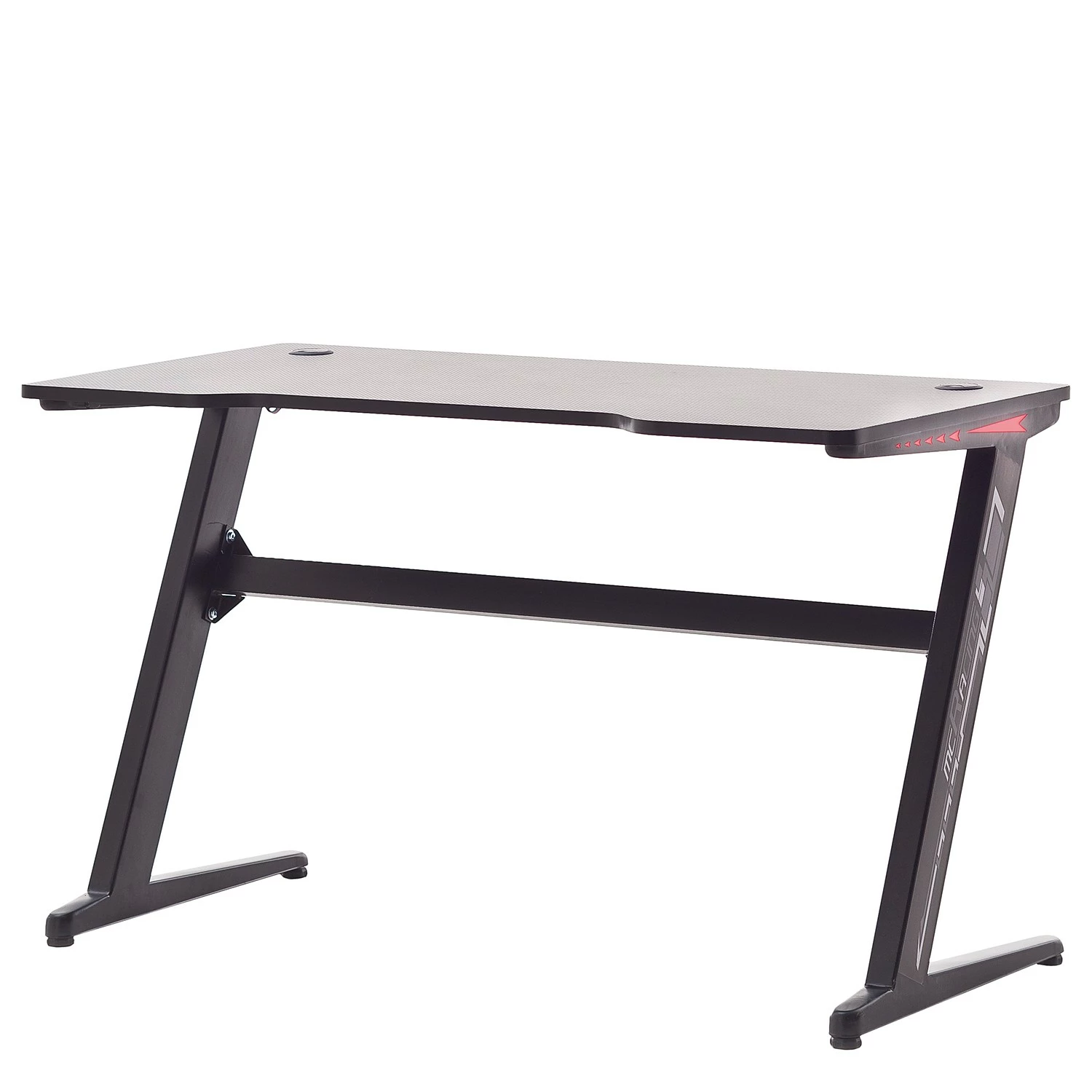 Furnitive Gaming Tisch mcRacing Basic 5 - (mit LED Beleuchtung) - Stahl - Carbon Dekor / Schwarz 3 Furnitive Gaming Tisch mcRacing Basic 5 - (mit LED Beleuchtung) - Stahl - Carbon Dekor / Schwarz