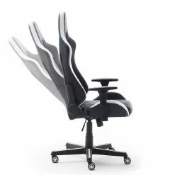 Furnitive LED Gaming Chair MC Racing - Kunstleder / Kunststoff - Schwarz / Weiß -Büromöbel Verkäufe 1000205591 200310 11153100101 DETAILS P000000001000205591