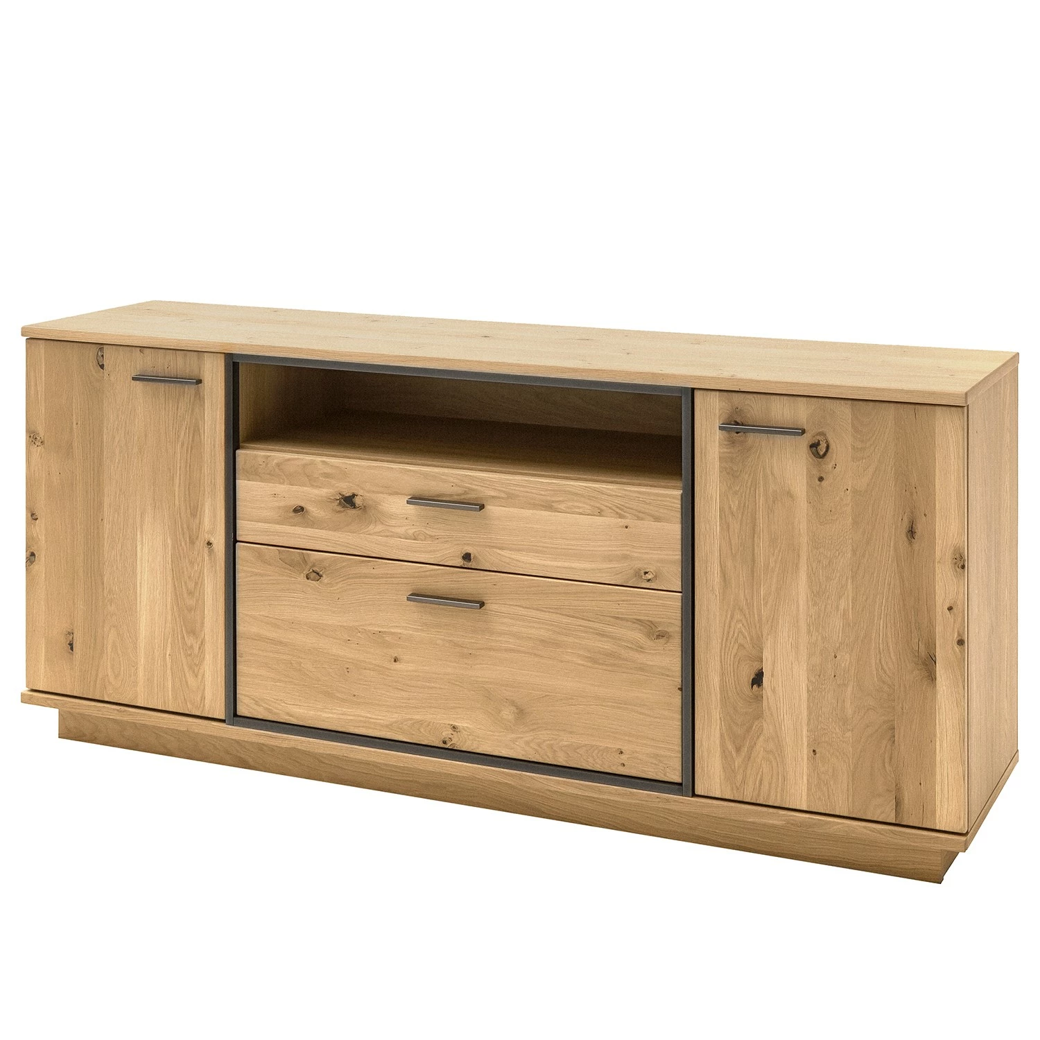 Naturoo Sideboard Doora - Asteiche teilmassiv - Asteiche Bianco / Graphit 3 Naturoo Sideboard Doora - Asteiche teilmassiv - Asteiche Bianco / Graphit