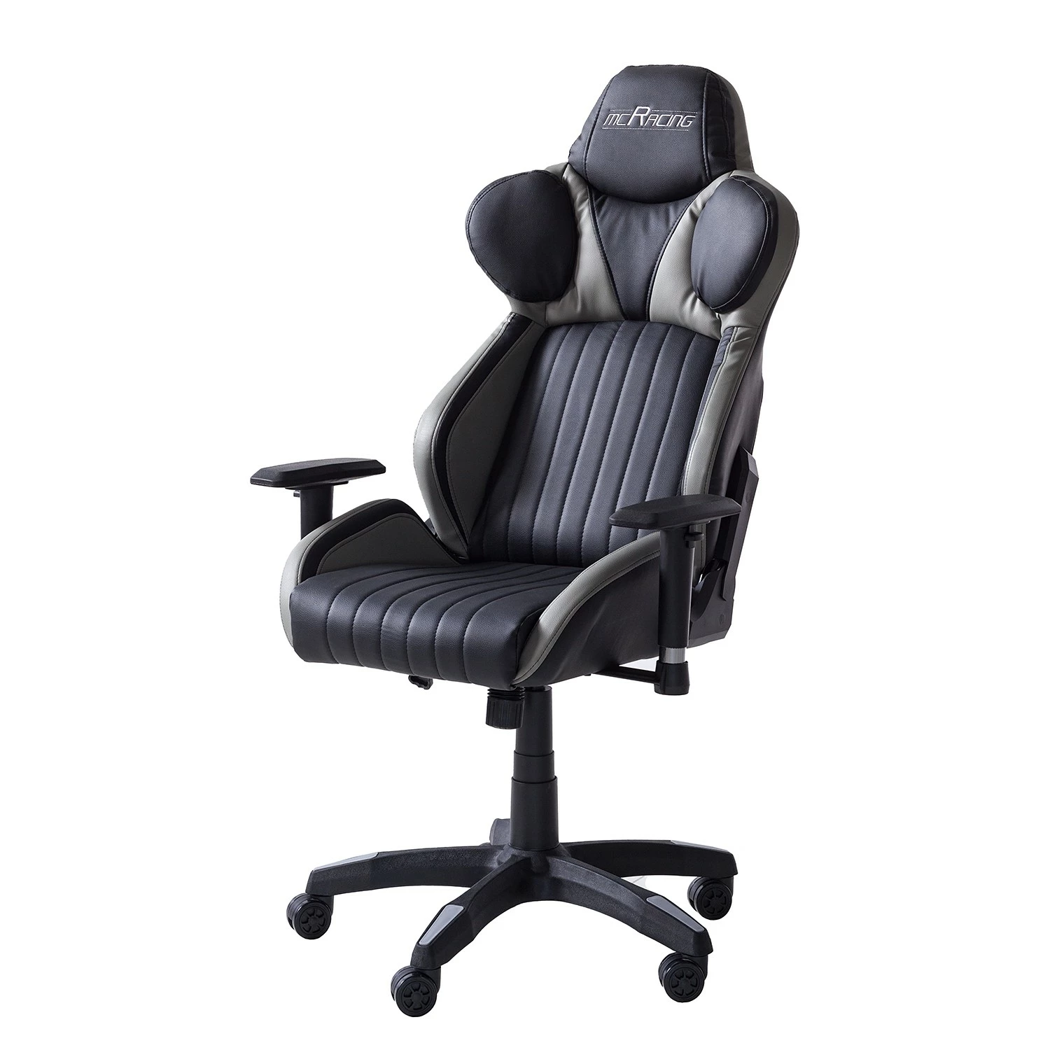 Furnitive Gaming Chair mcRacing II - Kunstleder / Kunststoff - Schwarz 2 Furnitive Gaming Chair mcRacing II - Kunstleder / Kunststoff - Schwarz