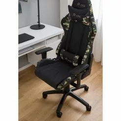 Furnitive Gaming Chair mcRacing N51 - Kunstleder / Kunststoff - Schwarz / Camouflage -Büromöbel Verkäufe 1000207826 201008 06403900057 DETAILS P000000001000207826