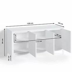 Loftscape Sideboard Norwell - Metall - Schwarz -Büromöbel Verkäufe 1000209627 210115 07224500005 SKETCH DETAILS P000000001000209627 sketch