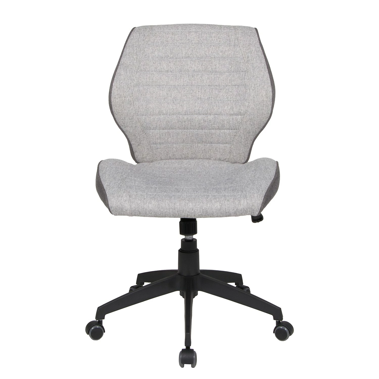 Duo Collection Bürodrehstuhl Madita - Webstoff / Metall - Hellgrau / Schwarz 4 Duo Collection Bürodrehstuhl Madita - Webstoff / Metall - Hellgrau / Schwarz – Bild 2