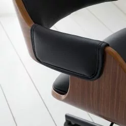 Mørteens Bürostuhl Luumaki - Kunstleder - Schwarz / Walnuss -Büromöbel Verkäufe 1000210873 210129 12411800007 DETAILS P000000001000210873