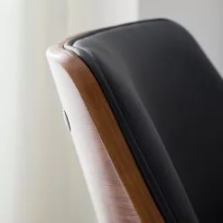 Mørteens Bürostuhl Luumaki - Kunstleder - Schwarz / Walnuss -Büromöbel Verkäufe 1000210873 210129 12411800008 DETAILS P000000001000210873