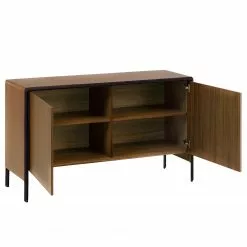 Red Living Sideboard Juuka - Echtholzfurnier - Walnuss / Schwarz -Büromöbel Verkäufe 1000210884 200429 17362200061 DETAILS P000000001000210884