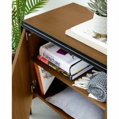 Red Living Sideboard Juuka - Echtholzfurnier - Walnuss / Schwarz -Büromöbel Verkäufe 1000210884 200824 12200900020 DETAILS P000000001000210884