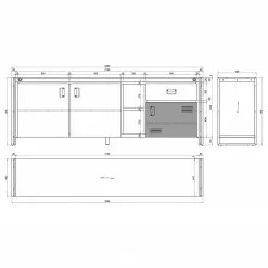 Ars manufacti Sideboard Manchester VI - Akazie massiv / Metall - Akazie / Anthrazit 31 Ars manufacti Sideboard Manchester VI - Akazie massiv / Metall - Akazie / Anthrazit -Büromöbel Verkäufe 1000210964 200807 14060500029 SKETCH DETAILS P000000001000210964 sketch