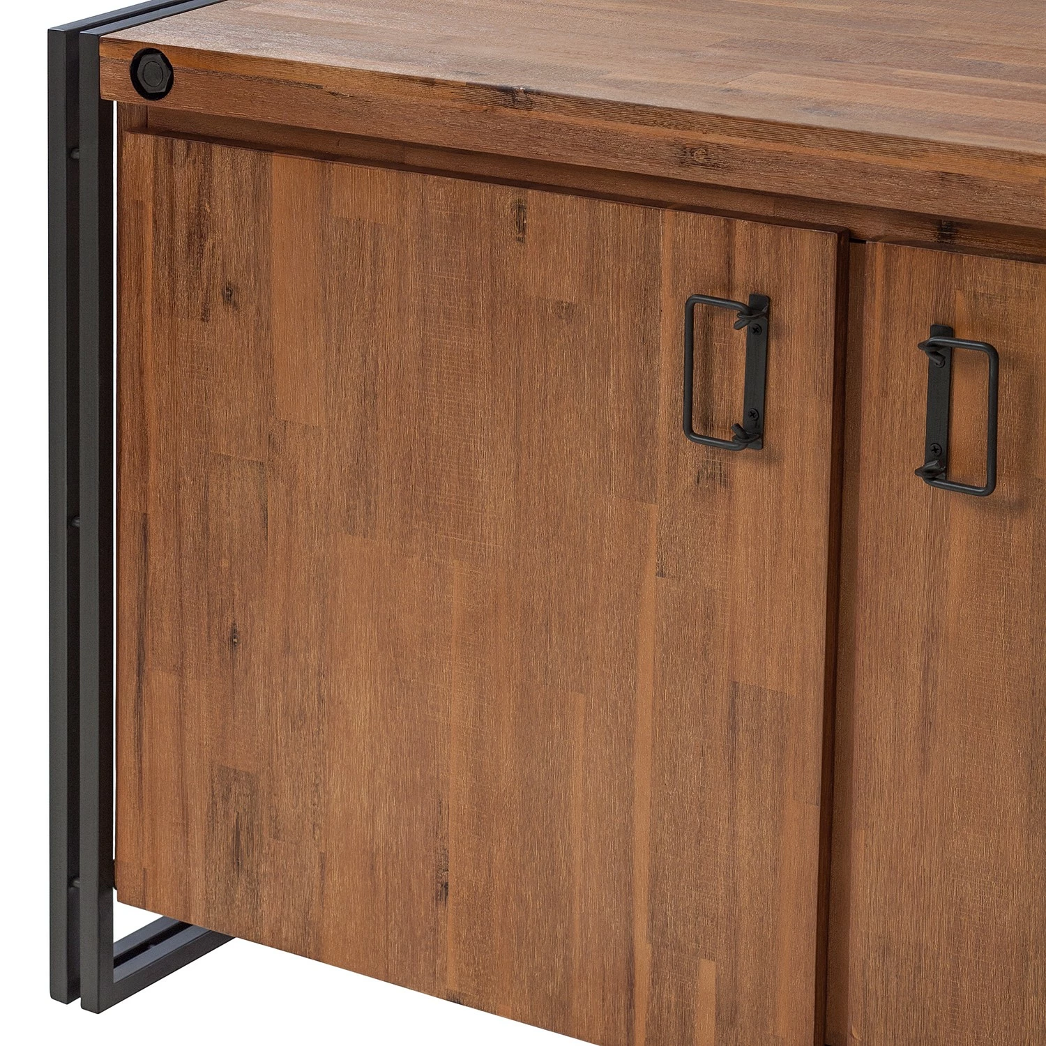 Ars manufacti Sideboard Manchester VI - Akazie massiv / Metall - Akazie / Anthrazit 8 Ars manufacti Sideboard Manchester VI - Akazie massiv / Metall - Akazie / Anthrazit – Bild 6