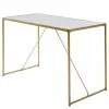 Jahnke Schreibtisch Glam Desk - Stahl - Marmor Weiß Dekor / Gold -Büromöbel Verkäufe 1000210992 200417 14130800022 IMAGE P000000001000210992