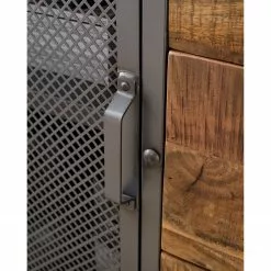 Ars manufacti Sideboard Hunter II - Mango massiv / Metall - Mango / Blaugrau -Büromöbel Verkäufe 1000211063 210219 10173600004 DETAILS P000000001000211063