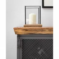 Ars manufacti Sideboard Hunter II - Mango massiv / Metall - Mango / Blaugrau -Büromöbel Verkäufe 1000211063 210219 10173800005 DETAILS P000000001000211063