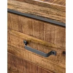 Ars manufacti Sideboard Hunter II - Mango massiv / Metall - Mango / Blaugrau -Büromöbel Verkäufe 1000211063 210219 10174000007 DETAILS P000000001000211063