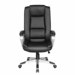 Furnitive Chefsessel Hauxley XXL - Kunstleder - Schwarz / Silber -Büromöbel Verkäufe 1000211329 200511 14230800012 DETAILS P000000001000211329