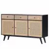Red Living Sideboard Lexham - Mango massiv / Rattan - Mango / Mango Schwarz -Büromöbel Verkäufe 1000211475 220209 144159000010 IMAGE P000000001000211475