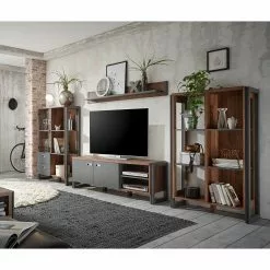 Ars manufacti Regal Marton II - Eiche Stirling Dekor / Anthrazit -Büromöbel Verkäufe 1000211522 200424 13261900045 MOOD DETAILS P000000001000211522 mood