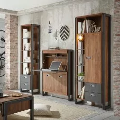 Ars manufacti Regal Marton V - Eiche Stirling Dekor / Anthrazit -Büromöbel Verkäufe 1000211535 200424 13270500147 MOOD DETAILS P000000001000211535 mood