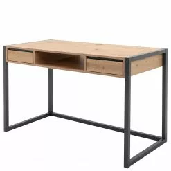 Red Living Schreibtisch Denville - Artisaneiche Dekor / Anthrazit