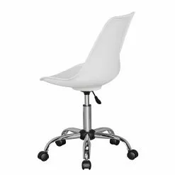 Furnitive Bürostuhl Kahoka - Kunstleder / Metall - Chrom - Weiß -Büromöbel Verkäufe 1000211737 200506 12473400171 DETAILS P000000001000211737