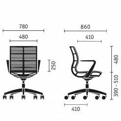 Sedus Bürostuhl se:joy I - Orange -Büromöbel Verkäufe 1000212424 200507 14155000193 SKETCH DETAILS P000000001000212424 sketch