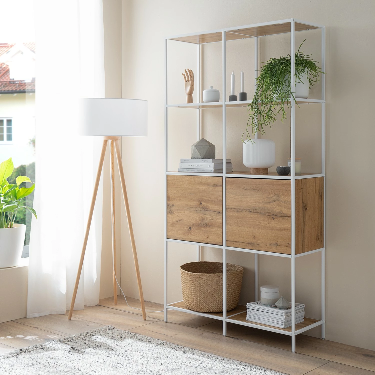 Fredriks Regal Meon III - Eiche Dekor - Breite: 101 cm 4 Fredriks Regal Meon III - Eiche Dekor - Breite: 101 cm – Bild 2