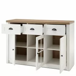 Norrwood Sideboard Proville I - Eiche Weiß Dekor / Eiche Dekor -Büromöbel Verkäufe 1000213890 200525 13141400100 DETAILS P000000001000213890