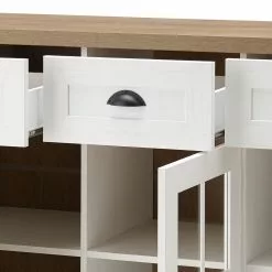 Norrwood Sideboard Proville I - Eiche Weiß Dekor / Eiche Dekor -Büromöbel Verkäufe 1000213890 200525 13141600101 DETAILS P000000001000213890