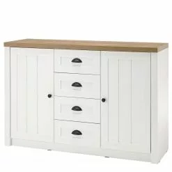 Norrwood Sideboard Proville II - Eiche Weiß Dekor / Eiche Dekor