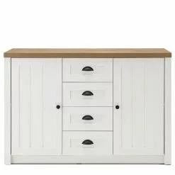 Norrwood Sideboard Proville II - Eiche Weiß Dekor / Eiche Dekor -Büromöbel Verkäufe 1000213899 200525 13152000161 DETAILS P000000001000213899