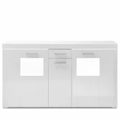 Loftscape Sideboard Cely - Hochglanz Weiß / Matt Weiß -Büromöbel Verkäufe 1000213912 200525 13163400227 DETAILS P000000001000213912