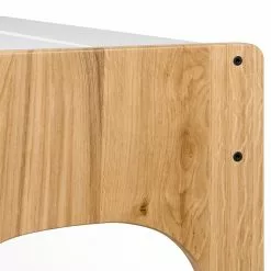 Temahome Schreibtisch Aura - Eiche teilmassiv - Matt Weiß / Eiche -Büromöbel Verkäufe 1000214008 200527 06041500008 DETAILS P000000001000214008