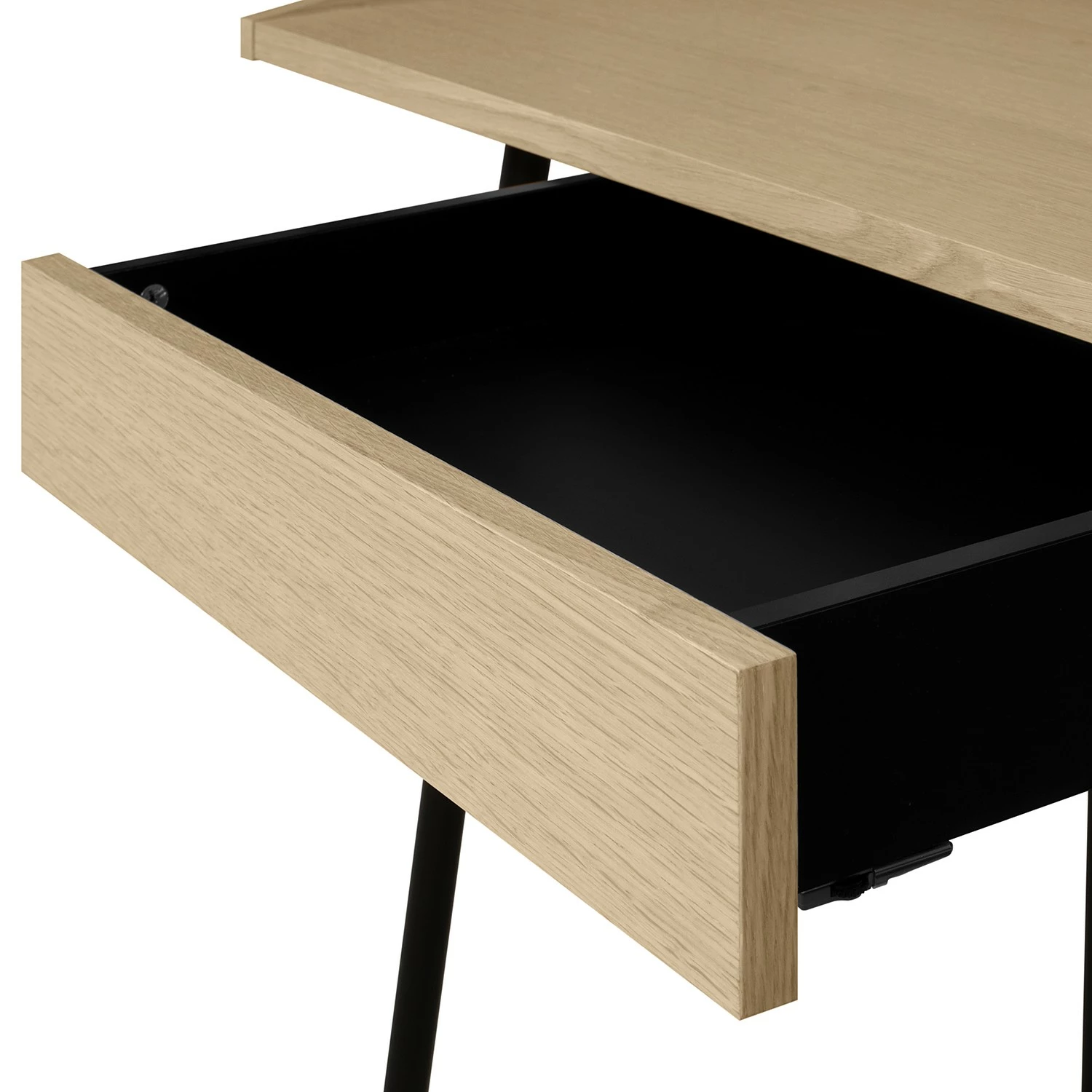 Temahome Schreibtisch Ply II - Eiche teilmassiv / Metall - Eiche Hell / Schwarz 9 Temahome Schreibtisch Ply II - Eiche teilmassiv / Metall - Eiche Hell / Schwarz – Bild 7