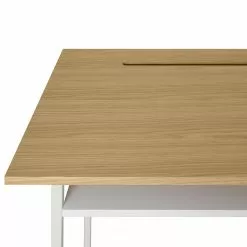 Temahome Schreibtisch Bristol - Eiche teilmassiv / Metall - Eiche / Weiß -Büromöbel Verkäufe 1000214020 200527 06045600052 DETAILS P000000001000214020