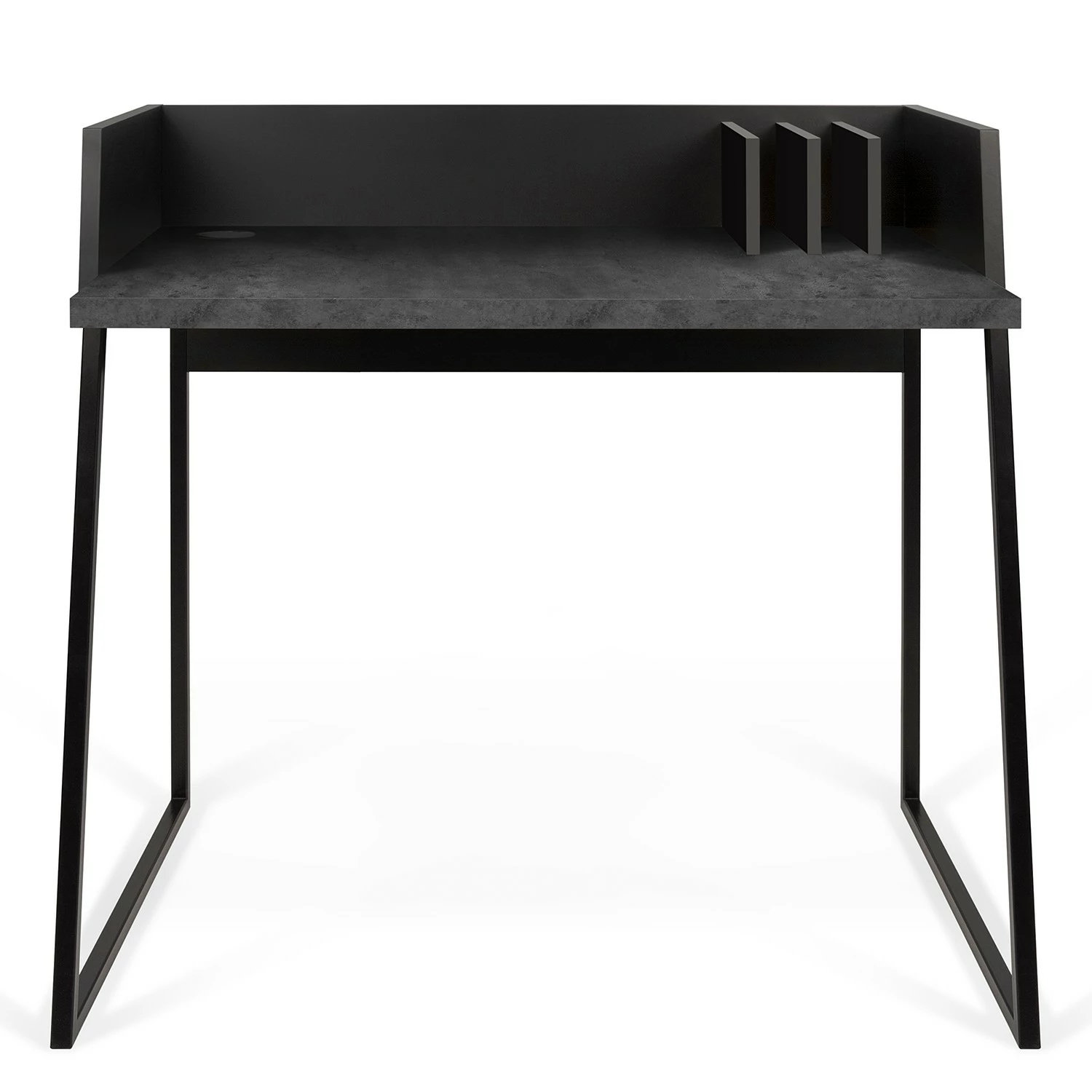 Temahome Schreibtisch Volga - Metall - Beton Dekor Schwarz / Schwarz 5 Temahome Schreibtisch Volga - Metall - Beton Dekor Schwarz / Schwarz – Bild 3